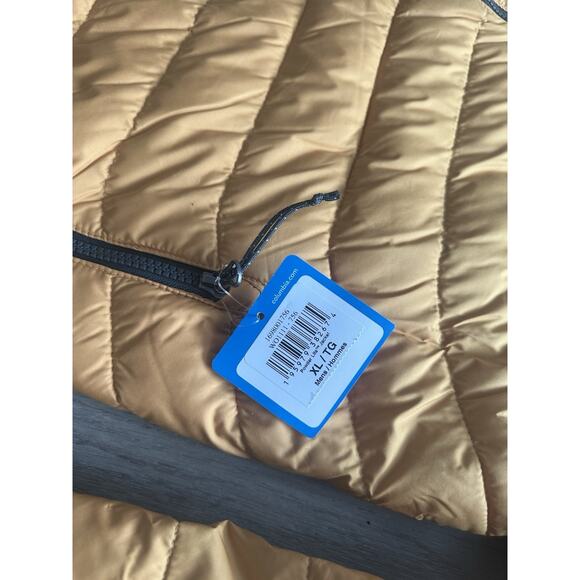 Columbia powder light jacket men’s size XL yellow black NEW WITH TAGS - Picture 6 of 6